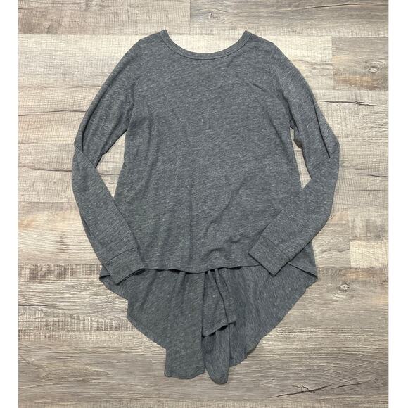 Nation LTD Size 3 Medium Long Sleeve Hi Low Gray Pullover Top Classic Flowy - Picture 1 of 7